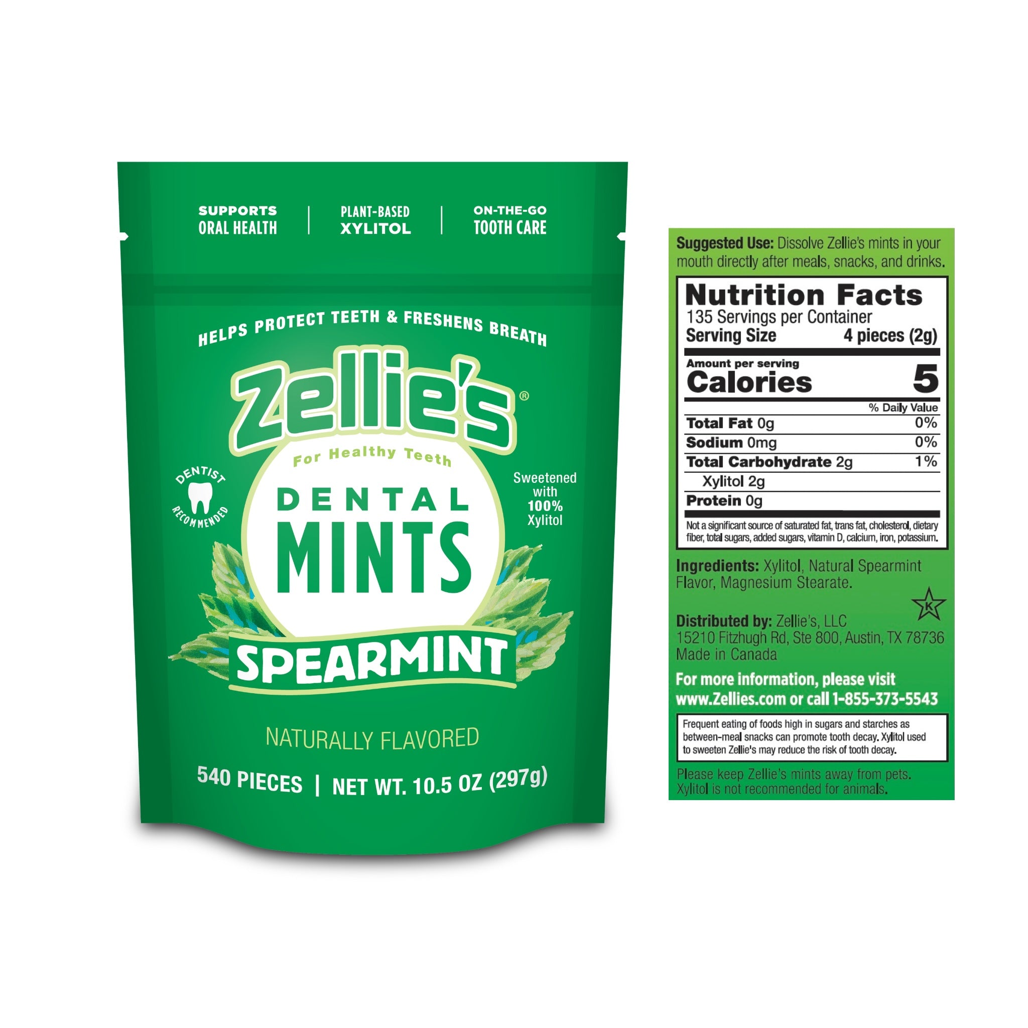 SPEARMINT Xylitol Dental Mints
