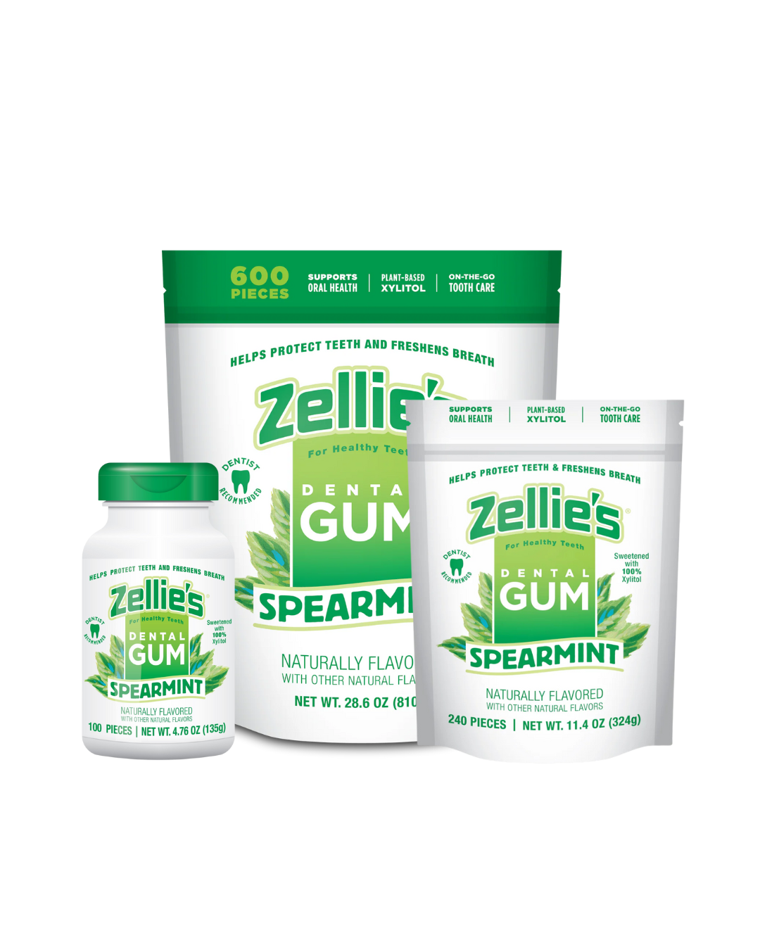 SPEARMINT Xylitol Dental Gum