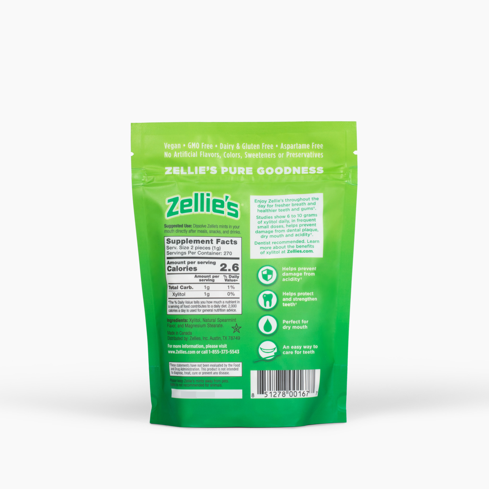 SPEARMINT Xylitol Dental Mints